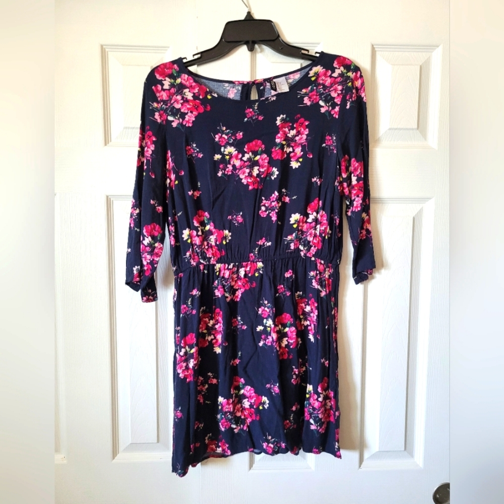 Floral Navy Dress